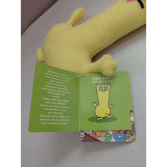 Uglydoll Little Uglys Fea Bea Ugly Stick 8” Plush 2002 NWT - Picture 4 of 7